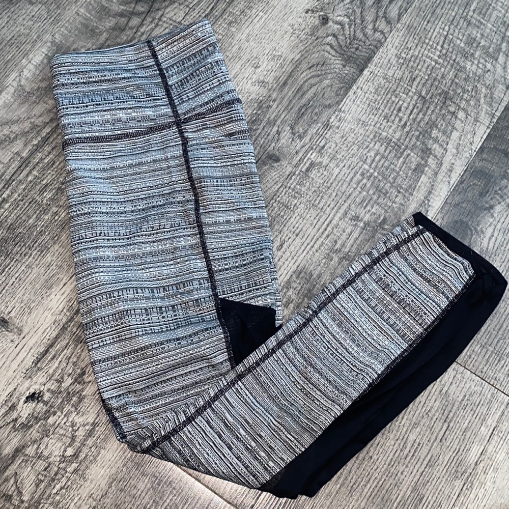 Athleta Cropped Leggings with Mesh Panels